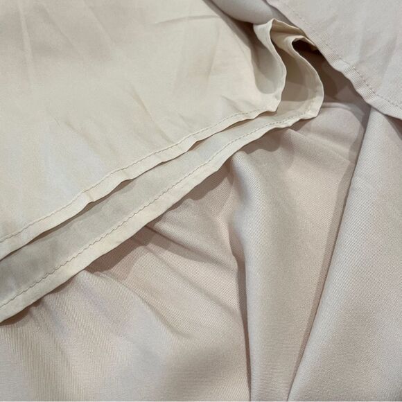 Apricot Cottagecore Smocked Tiered Midi Dress Short Sleeve Peachy Tan Medium NWT - Picture 11 of 16